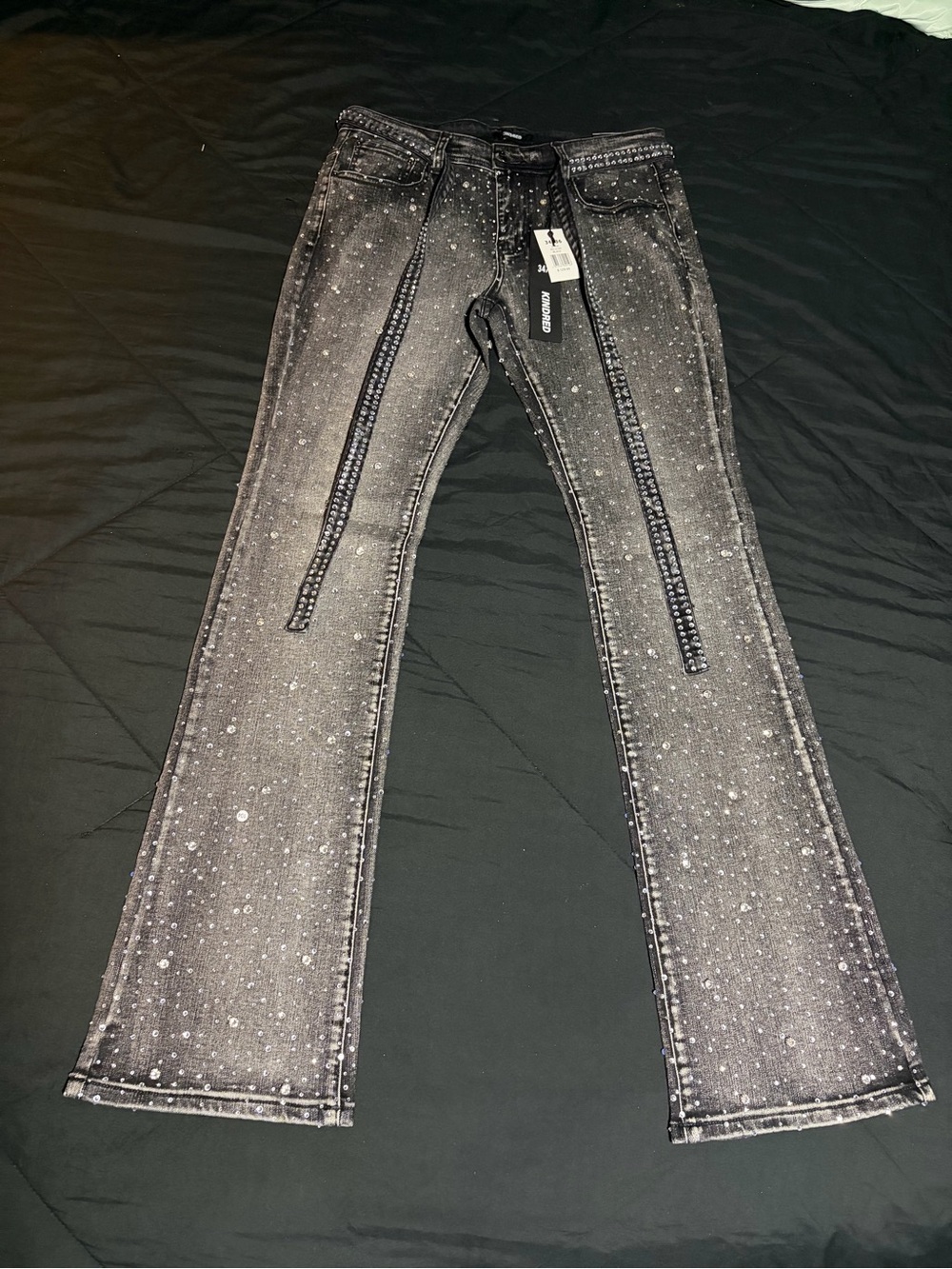 Kindred men’s Black Embellished Jeans